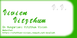 vivien vitzthum business card